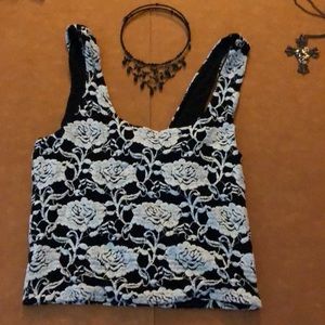 Sexy flower crop top